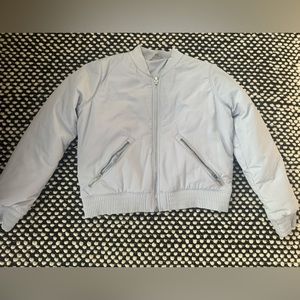 Athleta bomber jacket - gray - size medium